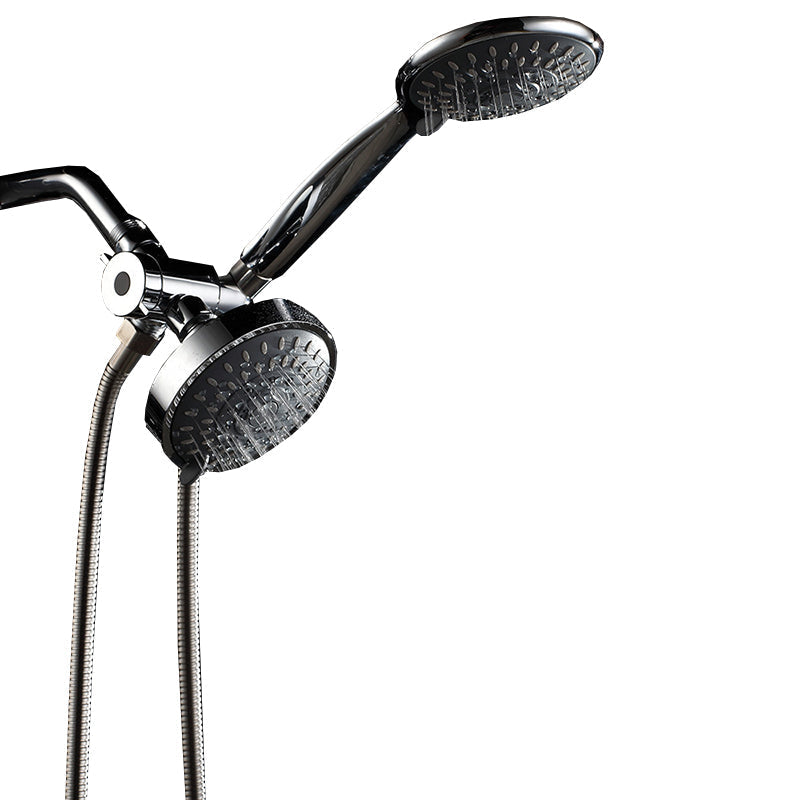Traditional Dual Shower Heads Home Metal Round Shape Dual Shower