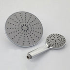 Wall Mounted Round Shower Modern Style Metal Double Shower Heads