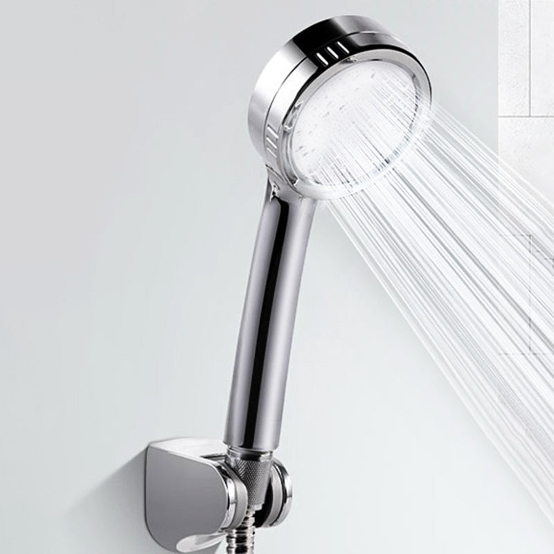 Modern Style Round Handheld Shower Bathroom Metal Wall-Mounted Hand Shower