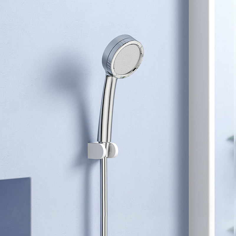 Modern Style Round Handheld Shower Bathroom Metal Wall-Mounted Hand Shower