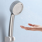 Modern Style Round Handheld Shower Bathroom Metal Wall-Mounted Hand Shower