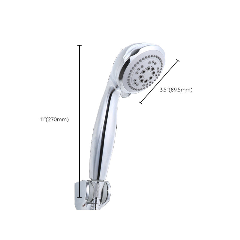 Modern Style Round Handheld Shower Bathroom Metal Wall-Mounted Hand Shower