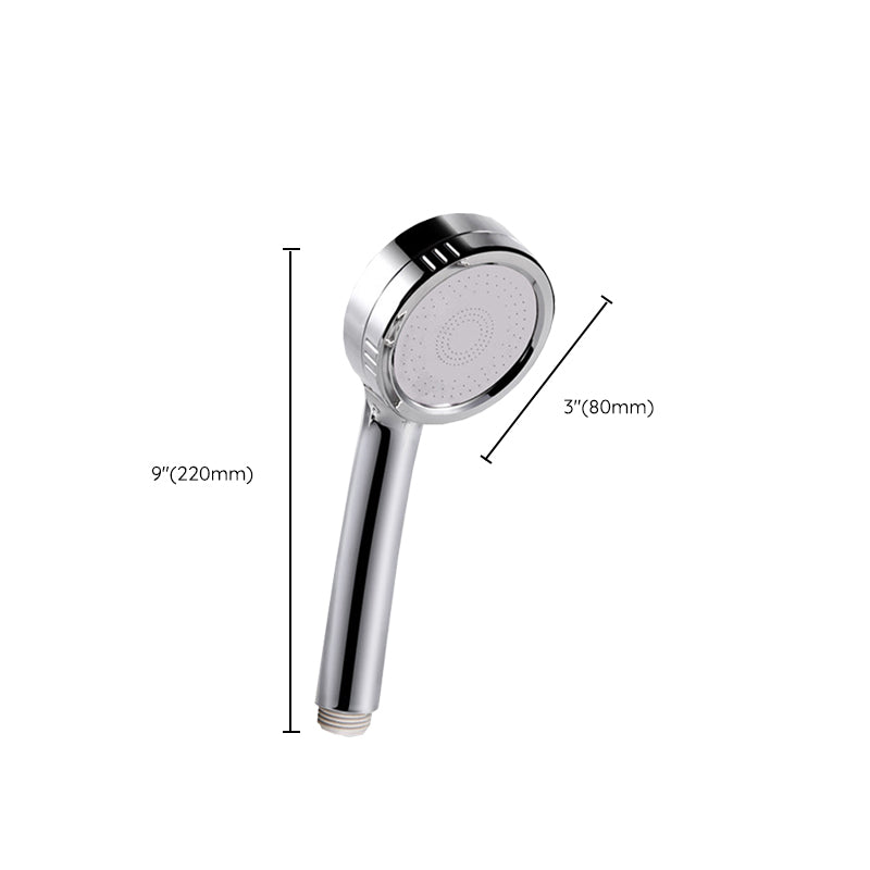 Modern Style Round Handheld Shower Bathroom Metal Wall-Mounted Hand Shower