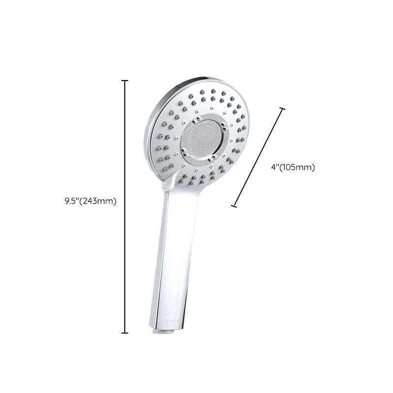 Modern Style Round Handheld Shower Bathroom Metal Wall-Mounted Hand Shower