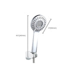 Modern Style Round Handheld Shower Bathroom Metal Wall-Mounted Hand Shower