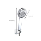 Modern Style Round Handheld Shower Bathroom Metal Wall-Mounted Hand Shower