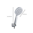 Modern Style Round Handheld Shower Bathroom Metal Wall-Mounted Hand Shower