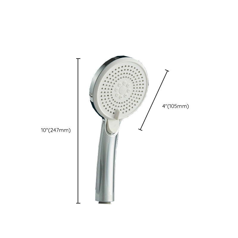 Modern Style Round Handheld Shower Bathroom Metal Wall-Mounted Hand Shower
