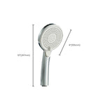 Modern Style Round Handheld Shower Bathroom Metal Wall-Mounted Hand Shower