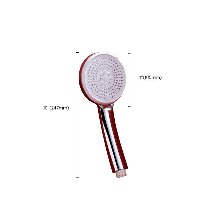 Modern Style Round Handheld Shower Bathroom Metal Wall-Mounted Hand Shower