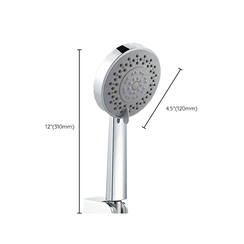 Modern Style Round Handheld Shower Bathroom Metal Wall-Mounted Hand Shower