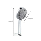Modern Style Round Handheld Shower Bathroom Metal Wall-Mounted Hand Shower