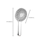 Modern Style Round Handheld Shower Bathroom Metal Wall-Mounted Hand Shower