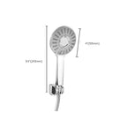 Modern Style Round Handheld Shower Bathroom Metal Wall-Mounted Hand Shower