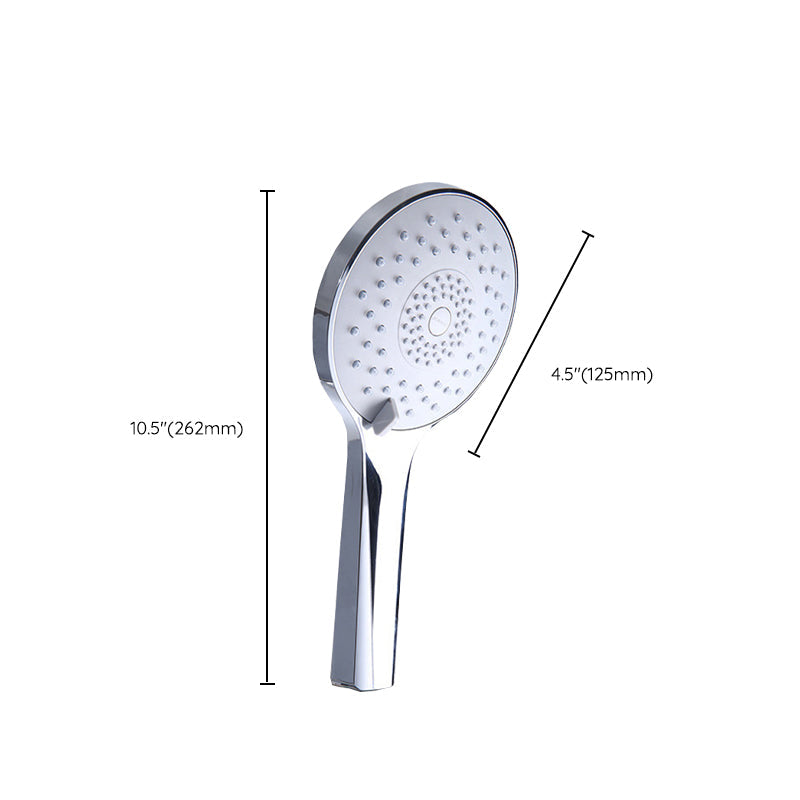 Modern Style Round Handheld Shower Bathroom Metal Wall-Mounted Hand Shower