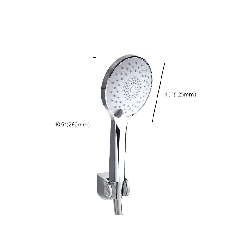 Modern Style Round Handheld Shower Bathroom Metal Wall-Mounted Hand Shower