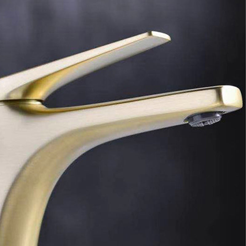 Contemporary Copper Vessel Tap Lever Low Arc Vessel Faucet