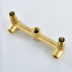 3 holes faucet 2 cross handle wall-mounted faucet for the bathroom