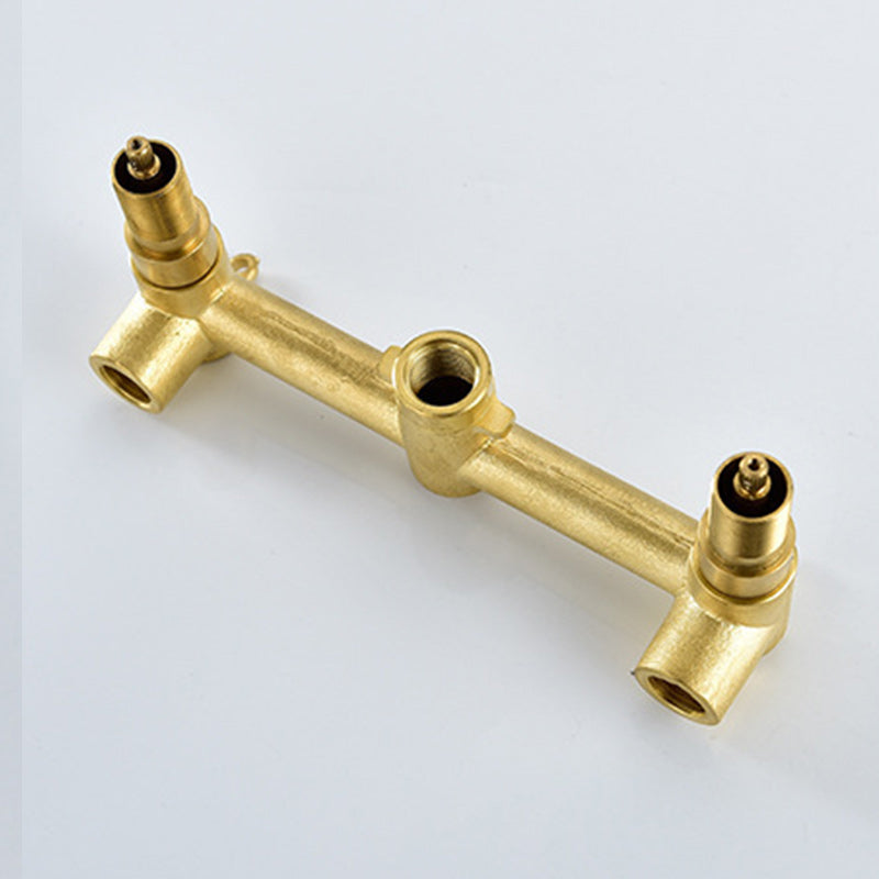 3 holes faucet 2 cross handle wall-mounted faucet for the bathroom