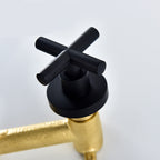 3 holes faucet 2 cross handle wall-mounted faucet for the bathroom