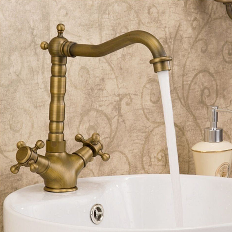 Glam Centerset Faucet Single Hole Sink Faucet with 2 Handles