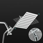 Wall Mounted Adjustable Shower Head Modern Square Metal Shower Head