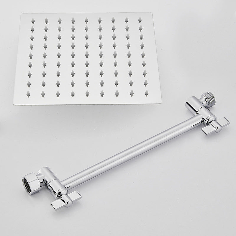 Wall Mounted Adjustable Shower Head Modern Square Metal Shower Head
