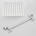 Wall Mounted Adjustable Shower Head Modern Square Metal Shower Head