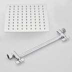 Wall Mounted Adjustable Shower Head Modern Square Metal Shower Head