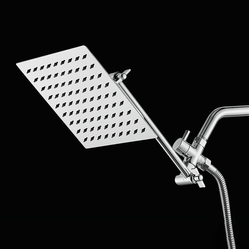 Wall Mounted Adjustable Shower Head Modern Square Metal Shower Head