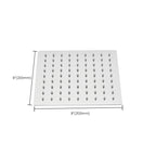 Wall Mounted Adjustable Shower Head Modern Square Metal Shower Head