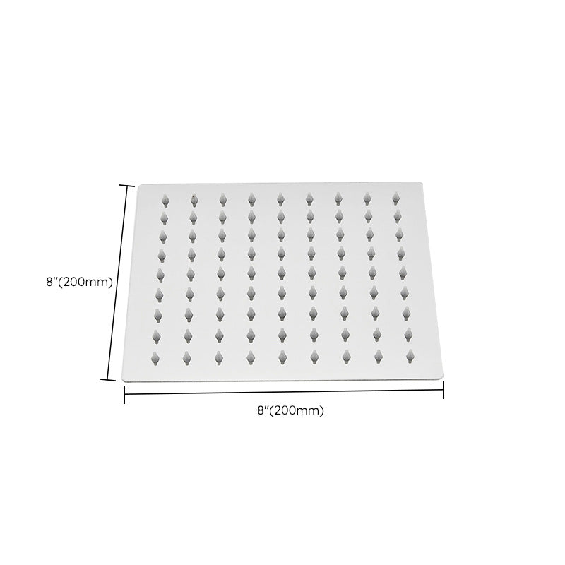 Wall Mounted Adjustable Shower Head Modern Square Metal Shower Head