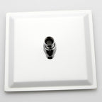Square Metal Double Shower Heads Modern Shower with Shower Hose