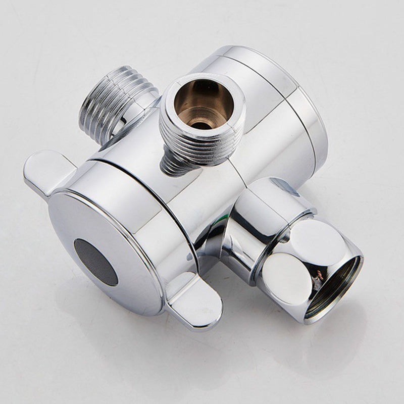 Square Metal Double Shower Heads Modern Shower with Shower Hose