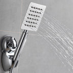 Square Metal Double Shower Heads Modern Shower with Shower Hose