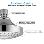 Wall-mounted Metal Shower Head Modern Round Shower Head Fixed Shower Head