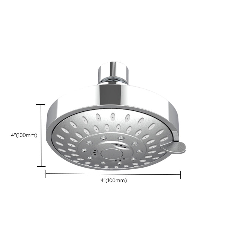 Wall-mounted Metal Shower Head Modern Round Shower Head Fixed Shower Head