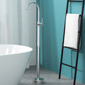 Modern Freestanding Bathtub Faucet Copper Floor Mounted Freestanding Bathtub Faucet