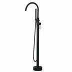 Modern Freestanding Bathtub Faucet Copper Floor Mounted Freestanding Bathtub Faucet