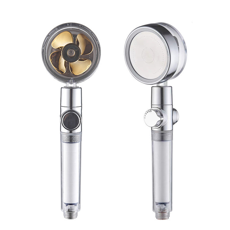 Plastic Hand Shower Standard Round Spray Nozzle with Swivel Attachment
