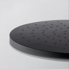 Contemporary Style Shower Head Plastic Fixed Shower Head in Round and Square Shape