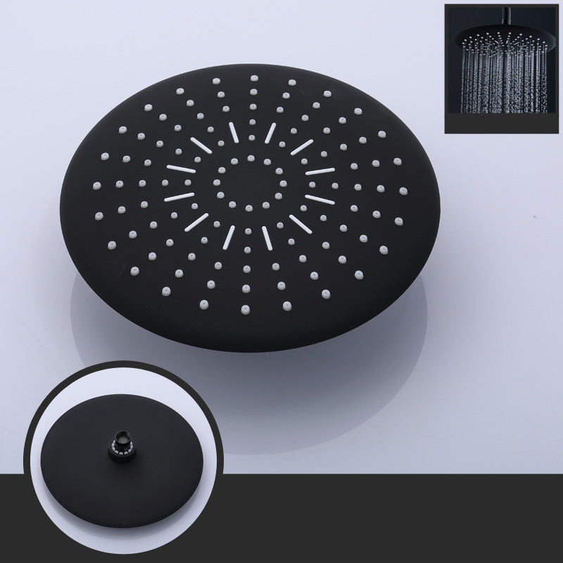 Contemporary Style Shower Head Plastic Fixed Shower Head in Round and Square Shape