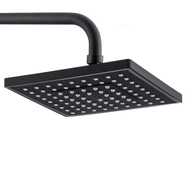Contemporary Style Shower Head Plastic Fixed Shower Head in Round and Square Shape