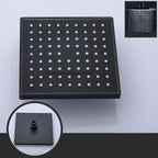 Contemporary Style Shower Head Plastic Fixed Shower Head in Round and Square Shape