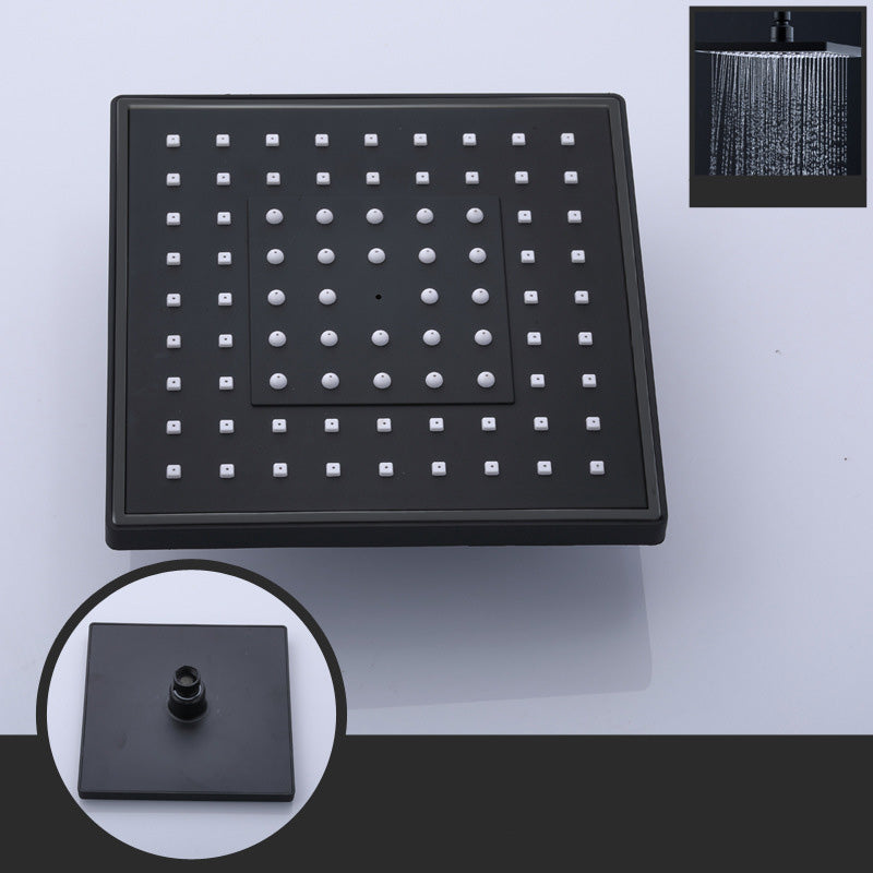 Contemporary Style Shower Head Plastic Fixed Shower Head in Round and Square Shape