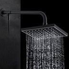 Contemporary Style Shower Head Plastic Fixed Shower Head in Round and Square Shape