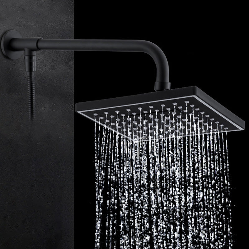 Contemporary Style Shower Head Plastic Fixed Shower Head in Round and Square Shape