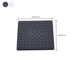 Contemporary Style Shower Head Plastic Fixed Shower Head in Round and Square Shape