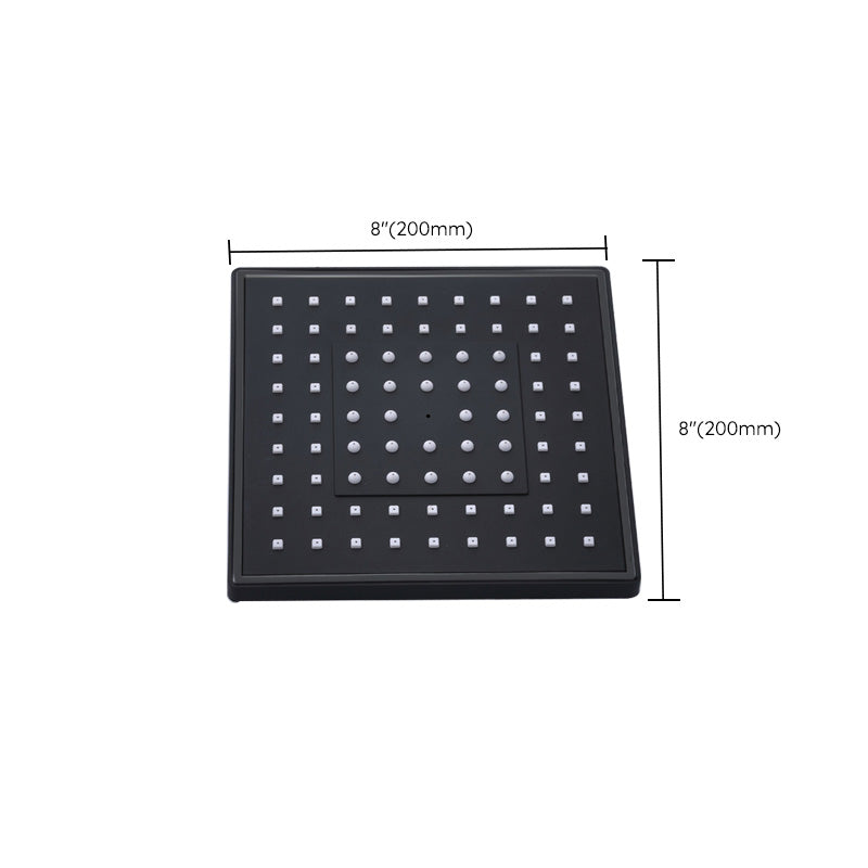 Contemporary Style Shower Head Plastic Fixed Shower Head in Round and Square Shape