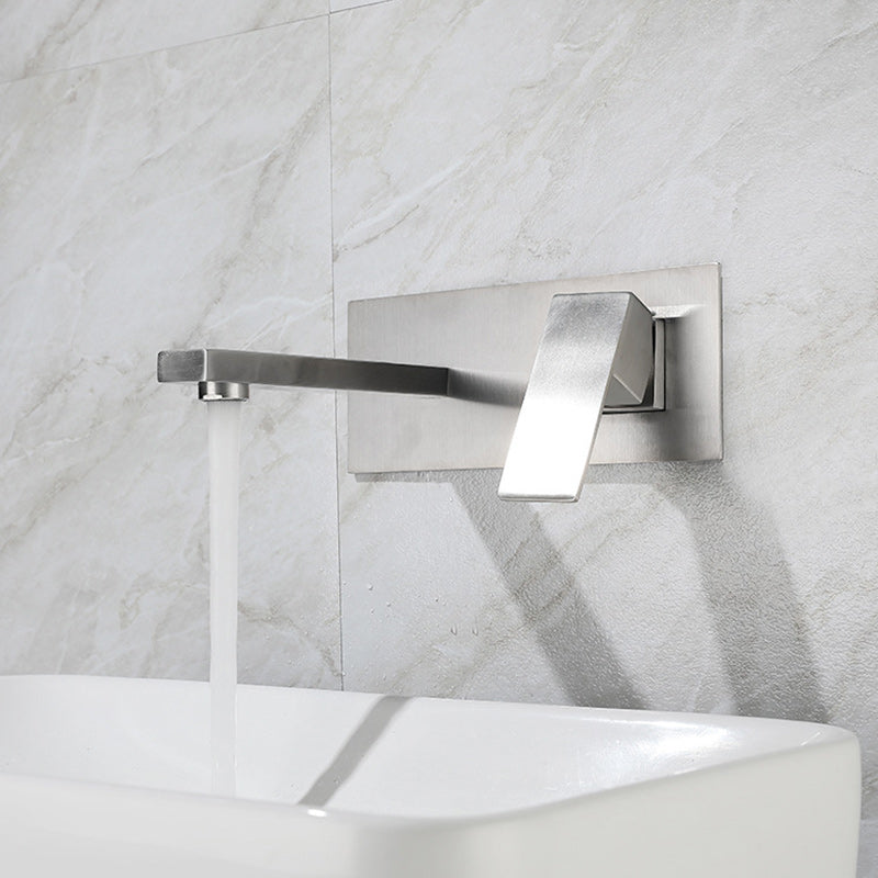Contemporary style fittings with lever handles Wall-mounted fittings for the bathroom